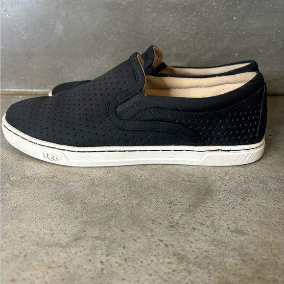 Ugg Sammy Chevron Breeze Slip On Black Suede Women’s Size 7 Excellent Condition - Picture 5 of 12